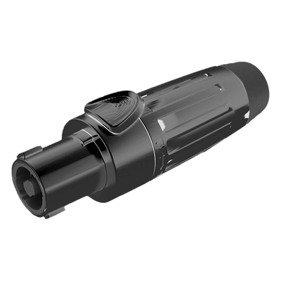 Conector Speakon | Hembra | 4 polos | carcasa negra | Cable AWG10 | 30A