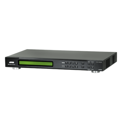 SWITCH DE MATRIZ HDMI | 4X4 | CON ESCALADOR | COMPATIBLE CON VIDEOWALL | Seamless Switch™ | IR | RS-232 | ETHERNET 