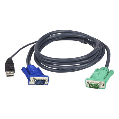 Cable KVM | USB con SPHD | 3 en 1 | De 1.8 m