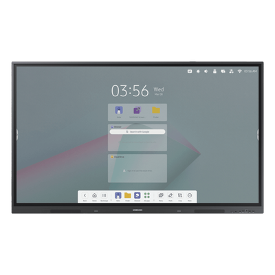 Pantalla Interactiva 75" / Resolución 4K UHD (3840x2160) / Táctil IR / Brillo 400 nits / Android 14 EDLA / WiFi y Bluetooth / Compatible VESA 800x400