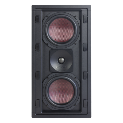 BOCINA DE PARED | 2 WOOFERS DE FIBRA DE CARBONO 6.5'' | TWEETER DE TITANIO 1'' | 200W