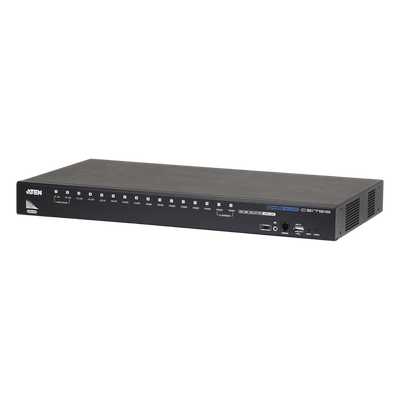 Consola KVM USB | 16 Computadoras HDMI | Hub USB 2.0 | Modo Multipantalla | Video DynaSync™ | Soporta Audio | Calidad 1080p/1920x1200 | Soporte Multiplataforma