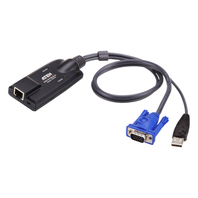 Cable Adaptador | KVM VGA USB | Resolución 1600x1200 | 40m | Emulación de teclado y mouse