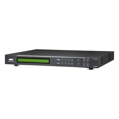 Switch De Matriz Hdmi | 4x4 | Con Escalador | Compatible Con Videowall | Seamless Switch™ | IR | RS-232 | Ethernet | Salida de Audio