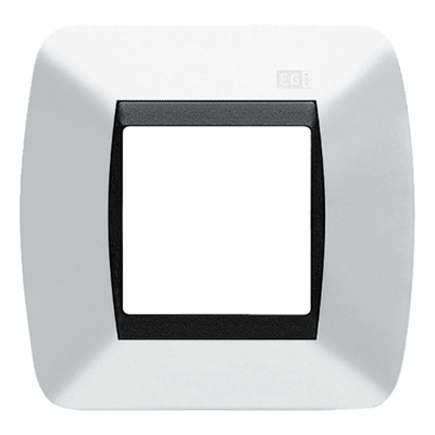Embellecedor EGI 1 Modulo Para Caja Universal. Color Blanco Nieve