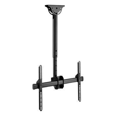 Soporte de Techo para Pantallas | Compatibilidad VESA 200x200 a 600x400 | Pantallas Hasta 70 Pulgadas | Capacidad de Carga 50 kg | Inclinación Vertical 0° a -25° | Rotación Horizontal 360° | Ajuste de Nivel ±3°