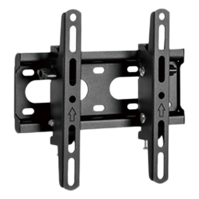 Soporte de Pared con Inclinación para monitores hasta 43"|Compatible VESA 75x75 a 200x200 | Capacidad de Carga 45 kg | Separación de la pared 53 mm | Fabricado en acero | Color Negro