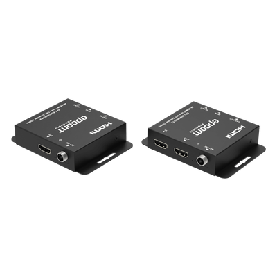 Kit Extensor HDMI | 4K30 hasta 100m | Cat6 | Transmisión sin Compresión | Soporta PoC Bidireccional | EDID y Audio 5.1CH