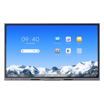 Pantalla Interactiva Touch de 75" Android 14 / Asistentes IA / Google Suite Preinstalado con Certificación EDLA / Resolución 4K / Bocinas Integradas / Entradas HDMI y VGA / Incluye 2 Lápices para Escribir