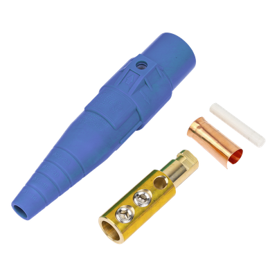 Conector Camlock Macho / 400 Amperes / 600V AC / Sección Cable 50-95 mm² / Abrazadera Compresión / Plástico Ingeniería / Múltiples Colores