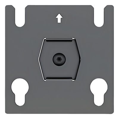 Accesorio - Placa Adaptadora para Panel LED 20 x 20.5 mm | Dimensiones 64 x 64 x 2 mm | Diámetro de Orificio Ø10.3 mm | Separación de Orificios 40 mm. 