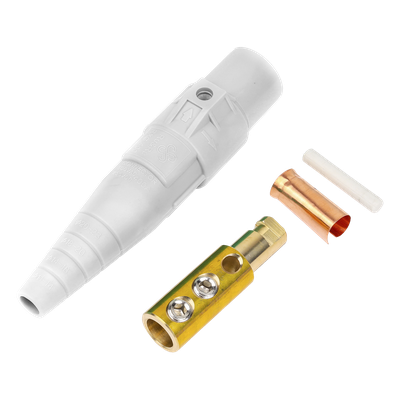 Conector Macho Camlock / 400 Amperes / 600V AC / Sección Cable 50-95 mm² / Abrazadera Compresión / Plástico Ingeniería / Múltiples Colores