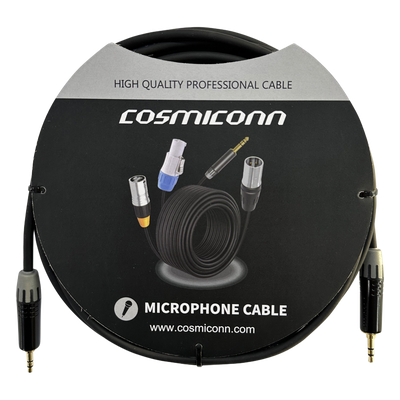 Cable 3.5mm a 3.5mm, conectores color negro MTP3C-BG, length 5m