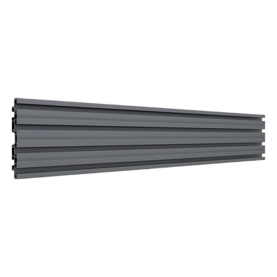 Accesorio_ Riel de Aluminio con Longitud 1000 mm |  Incluye Tapas laterales  | Compatible con estructura para Videowall | Diseño Modular