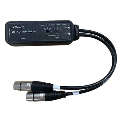 Extensor de Audio Dante® | 2CH XLR Input Adapter | Entrada XLR Balanceada/No Balanceada 2 Canales | Salida Digital Dante® 2CH | Latencia Configurable 1, 2 o 5 ms | Ancho de Banda 100M | Compatible con HDMI 1.4 | Protección ESD IEC 61000-4-2