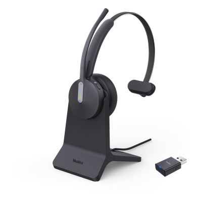 Diadema Inalámbrica WH64 Hybrid Mono de Yealink con Certificación Teams y Busylight Integrado