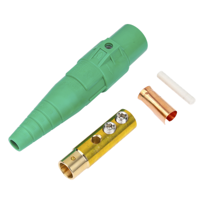 Conector camlock 400 AMPERES HEMBRA COLOR VERDE