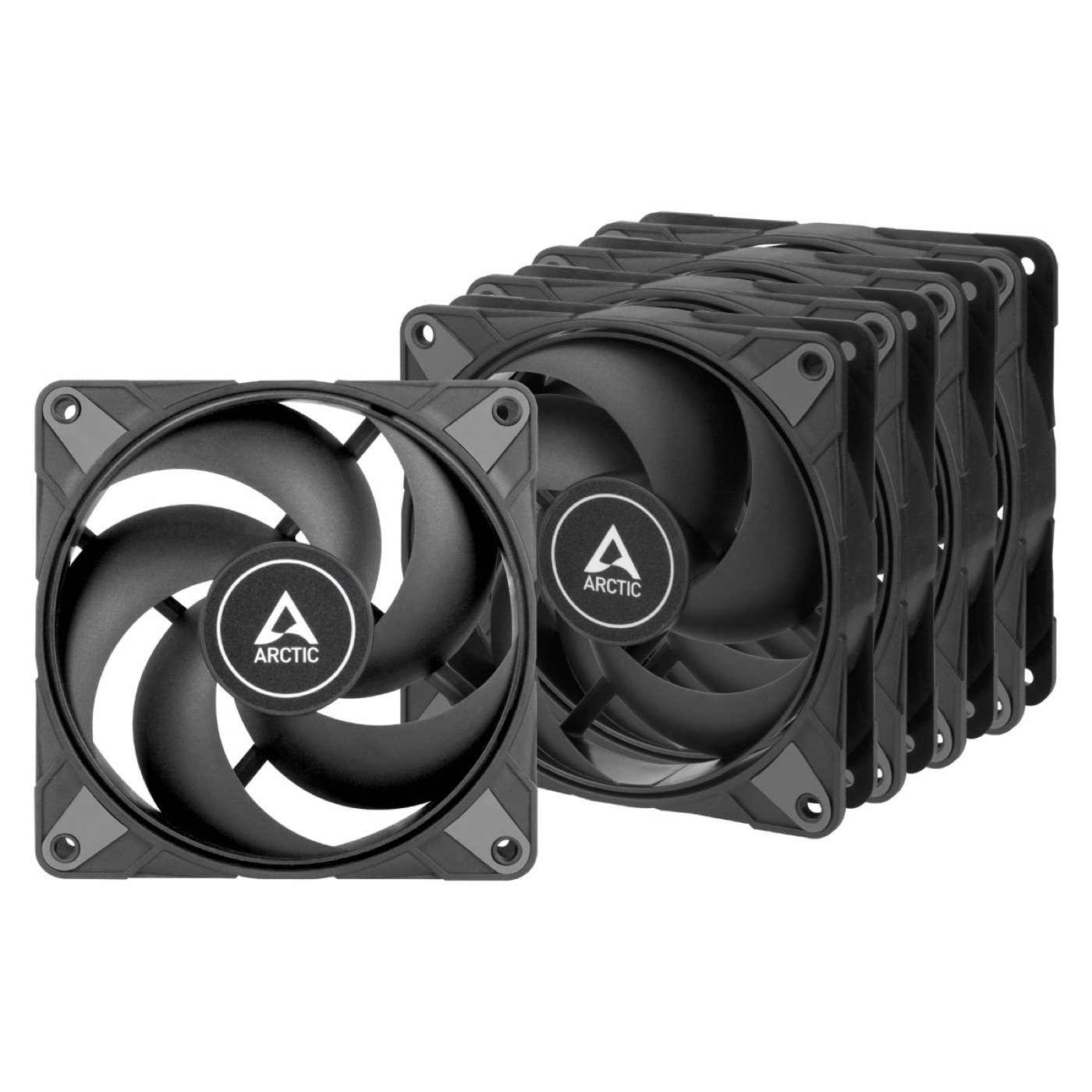 ARCTIC VENTILADOR P12 MAX (BLACK) PWM - 5 PACK