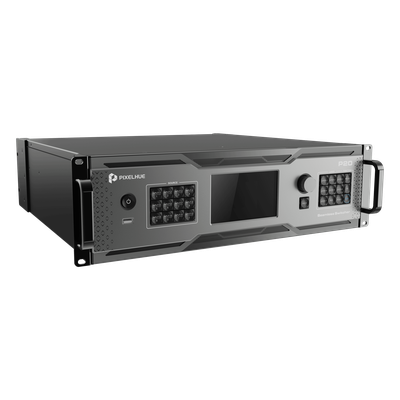 Switcher de Presentación 4K / Hasta 12 Capas DL (2 MAIN + 10 PIP) / 10G Fibra Óptica 10 km / HDMI 2.0 DP 1.2 12G-SDI / Modos Duales Switcher y PGM / Dante Audio 32x32 / Multiviewer Dedicado / Backup Automático