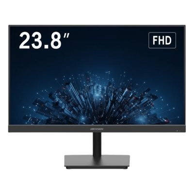 Monitor LED FullHD (1080p) de 24" / Ideal para CCTV, Oficina y Hogar / Entrada HDMI-VGA-BNC / Montaje VESA ( 75 X 75) / Uso 24/7 / Backlight E-LED / Ultra Delgado