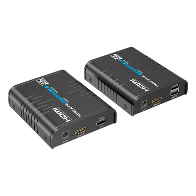 Extensor KVM HDMI 4K a 60 Hz | Transmisión hasta 120 mts con CAT6 | Resolución 4096x2160@60Hz | Ancho de Banda 18Gbps | HDCP1.4 y HDCP2.2 | Latencia 120~170ms | Conexión 1:1, 1:N, N:1, N:N