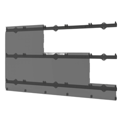 Sistema de Montaje Universal para paneles LED dvLED / SEAMLESS Connect / 5x5 Paneles / Capacidad (284.1 kg) / Aluminio / Ajuste de Precisión / Hasta 135" 3.05 x 1.69 m