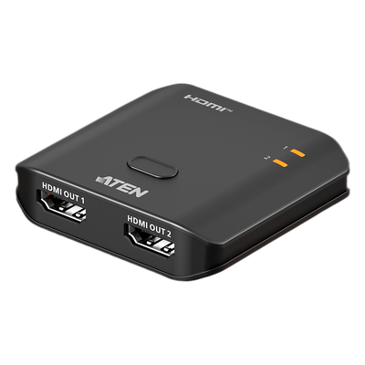 Splitter HDMI 2 Puertos True 4K Essentials | Resolución 3840x2160@60Hz | EDID Sync | HDR10+ | HDCP 2.2 | 18Gbps | LPCM 7.1 | Control por Botón | Plástico | 0.03 kg | 6.10 x 5.65 x 1.52 cm (2.4 x 2.22 x 0.6 in)