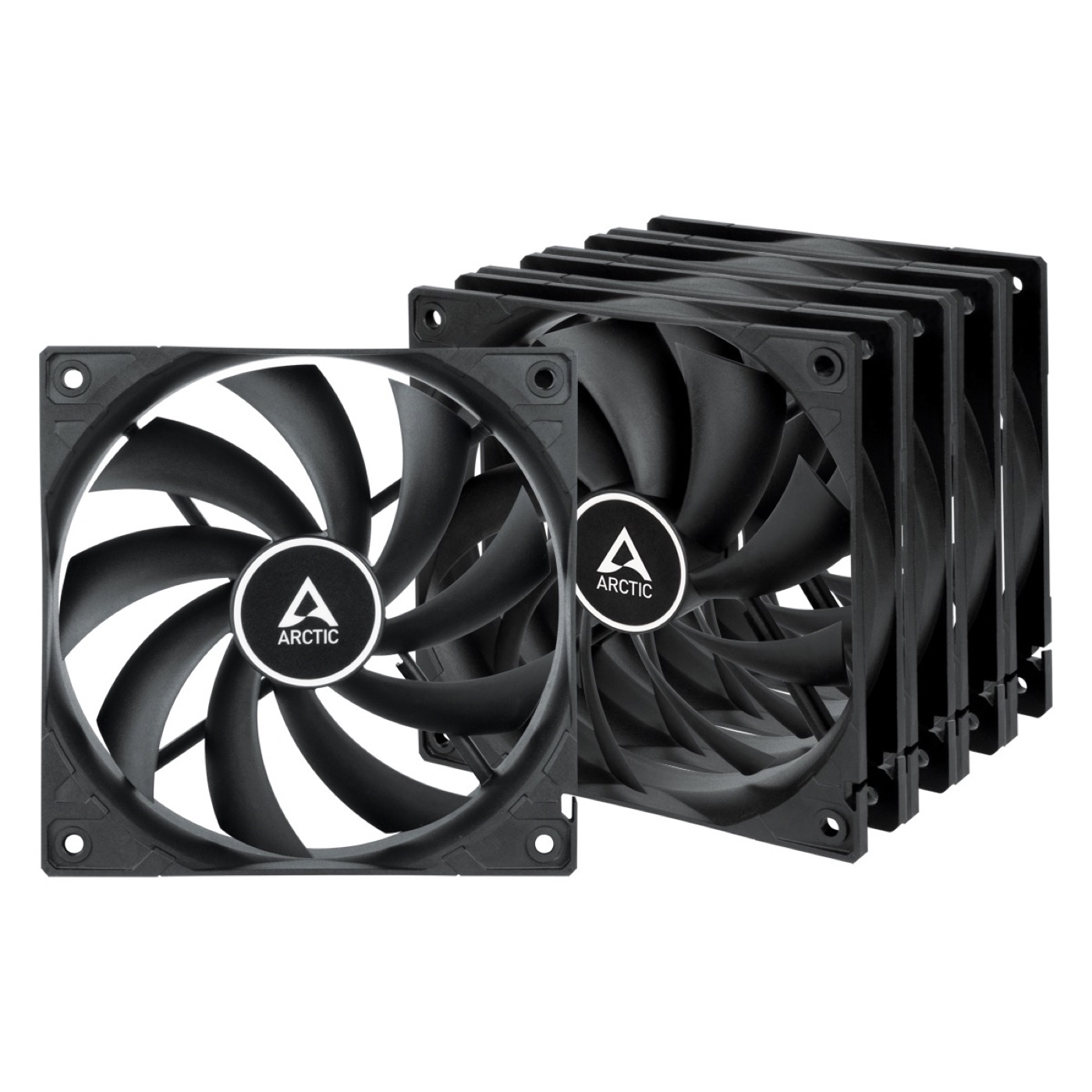 ARCTIC VENTILADOR F12 (Black) - 5 Pack