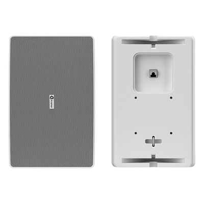 Altavoz de Pared 8" | Alimentación PoE++ | Red Dante | DSP Integrado | Mezclador 2 Canales | Montaje Flexible | 100 dB SPL