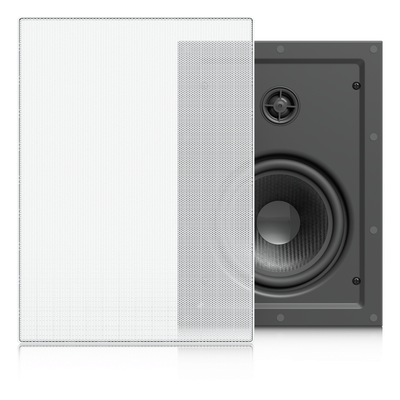 UniFi In-Wall Speaker Altavoz Empotrable de Pared / Woofer 6.5" 130W / Tweeter 1" Pivote ±15° / 8 Ohms / Cobertura Simétrica Axial de 90° / NDAA Compliant