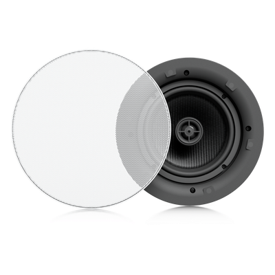 UniFi In-Ceiling Speaker Altavoz Empotrable de Techo / Woofer 6.5" 130W / Tweeter 1" Pivote ±15° / 8 Ohms / Cobertura Simétrica Axial de 90° / NDAA Compliant