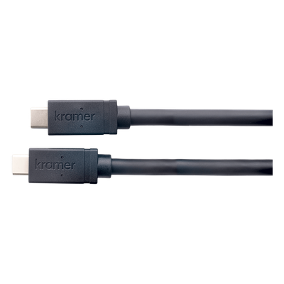 Cable USB 3.2 GEN-2 Full Featured | USB-C (M) a USB-C (M) | Active | 10 Gbps | 100W PD | 4K@60 | Ethernet 1 Gbps | K-Lock | 4.60 mts