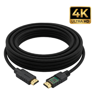 Cable HDMI Activo 4K a 60Hz | HDR, Triple Blindaje, K-Lock | CA-HM (20 mts / 66 ft)