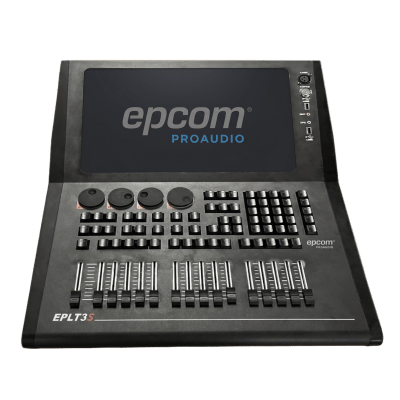 Consola de Control de Iluminación Profesional / 4 Universos DMX Nativo / 32 Universos Expandibles / 15 Faders de Reproducción / Pantalla Táctil 15.6 pulgadas / 4GB RAM + 128GB SSD / Linux OS Integrado