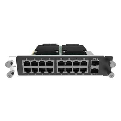 Tarjeta de salida de 16 puertos RJ45 + 2 Puertos STP