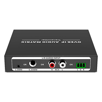 Extensor de Audio sobre IP | PCM 2.0 | 120 m | Matriz Flexible 1 a 1 / 1 a N / N a N | Interfaces Profesionales | Protección ESD | Solo Transmisor