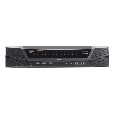Switch KVM over IP Cat 5 | Hasta 64 Puertos | Resolucion Full HD 1920x1200 | Dual NIC Gigabit | Virtual Media USB 2.0 | FIPS 140-2 Level 1 | Cascada hasta 512 Equipos | Administracion Centralizada CC2000