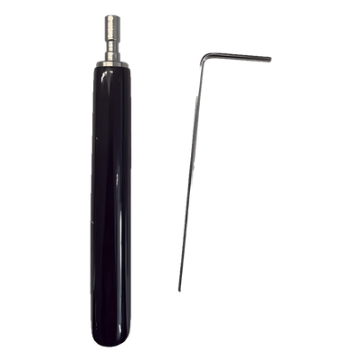 Juego de Llaves Allen de Mantenimiento para Gabinetes de Perfil de Aluminio Exterior / 10 Piezas / Llave Allen en Forma de L H2 / Manija Movible Recubierta de Goma / Acero Inoxidable 304