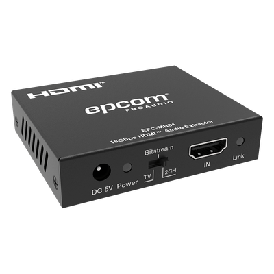 Extractor de Audio HDMI | 18 Gbps | HDCP 2.2 | Resolución 4K2K@60Hz | YUV444 | HDR 10 bits |Audio Óptico y Estéreo L/R