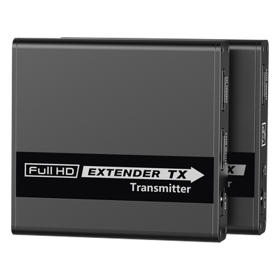 Kit Extensor HDMI para distancias de 70 metros / Soporta resoluciones 720 y 1080P @ 60 Hz / Cat 6, 6a y 7 / Cero Latencia / Uso 24/7 / HDR10 / Salida Loop /  Configuración EDID / Soporta control remoto del equipo fuente / Salida de audio de 3.5mm