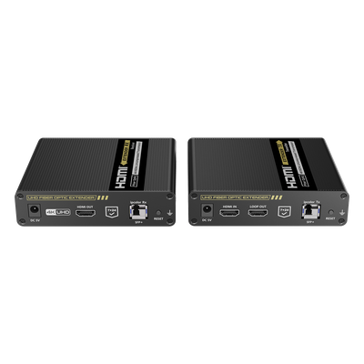 Kit Extensor HDMI por FIBRA ÓPTICA 10G a 40 Km | Resolución 4K@60Hz | Monomodo (SMF) | IPCOLOR PIXEL | Cero Latencia | Sin Comprimir | S/PDIF / ARC / RS-232 | Salida Loop | Transceptores Ópticos (GBIC) Incluidos | IR bidireccional.