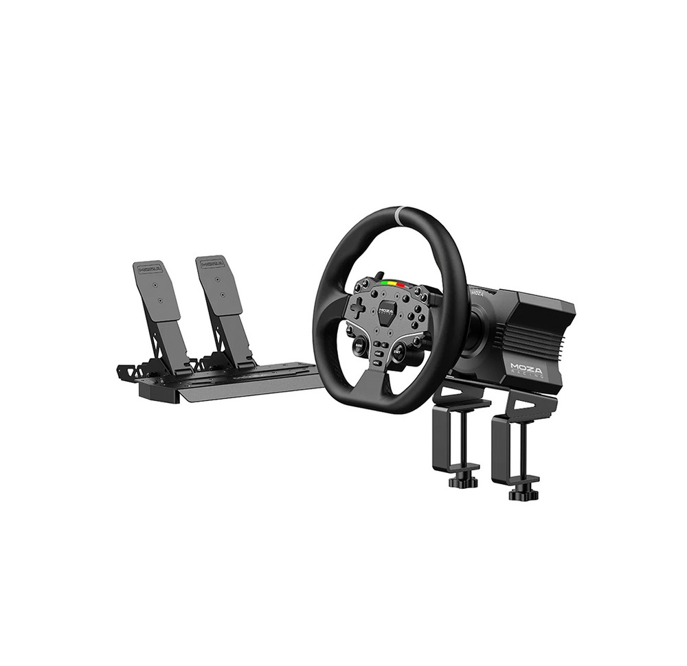 MOZA R5 Racing Bundle con Volante Direct Drive y Pedales — Licenciado para Xbox y Compatible con PC