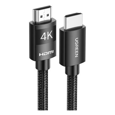 Cable HDMI 2.0 de Nylon Trenzado | 2 Metros (6.56 Pies) | 4K@60Hz | ARC | Dolby ATMOS | True HD | TMDS | HDR | 3D Inversivo | 18Gbps | 3 Capas de Protección + 4 de Blindaje | Niquelado | Carcasa de Aluminio