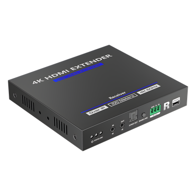Receptor Compatible para Kits TT592 | Resolución 4K@60Hz | Cat 5e/6 | Distancia de 100 m | IPCOLOR | Control IR | Cero Latencia | Compatible con Switch Gigabit.