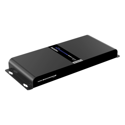 Kit Divisor y Extensor HDMI (Extender Splitter) | Divide 1 Fuente HDMI a 4 Pantallas | Extiende la señal HDMI hasta 120 m | Resolución 4Kx2K @ 60 Hz | Cat 6/6a | Uso 24/7 | Longitud del cable autoajustable 
