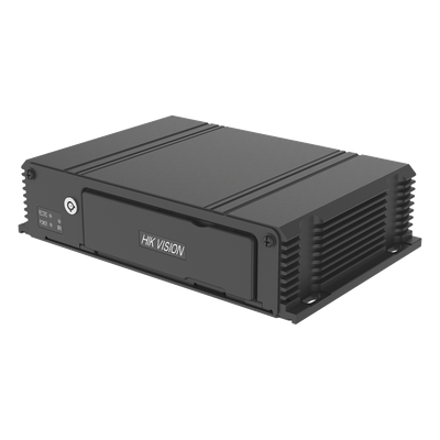 DVR Móvil 2 Megapixel (1080p) / 4 Canales TURBOHD / IA Integrada / 4G + WiFi + GPS / Dual SD 512 GB / Alarmas I/O