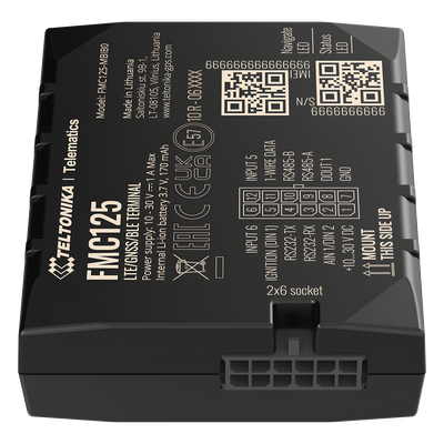 Avanzado Rastreador Vehicular (GPS) 4G LTE CAT 1 y 2G / Identificación de Conductores / Bloqueo Remoto / Detección de Jammer / Sensores Bluetooth / Múltiples I/O / Doble Sim / RS485 / RS232 / DualCam