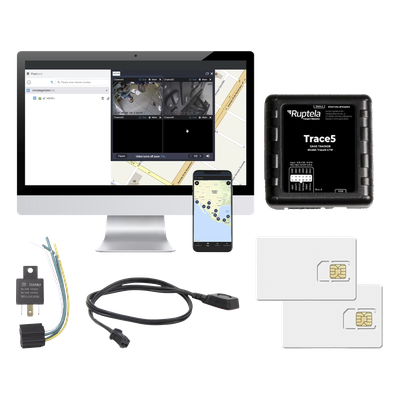 Kit de Localizador Vehicular 2G y 4G/ Rastreo / Conducción eficiente / Deteccion de Jammer / Registro de conductores / Relay + Botón de pánico + EPCOMGPSANUAL + SIM500MB2Y 