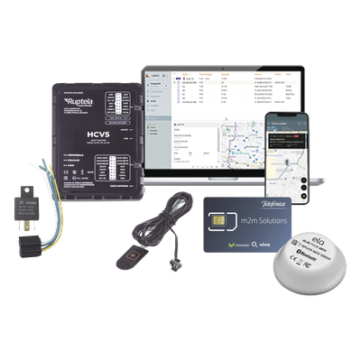 Kit de Localizador 4G LTE /  1 MICSIM25GPS y datos 1 año + 1 BLUEPUCKRHT + 1 EPCOMGPSMENSUAL + RELAY + Botón SOS 