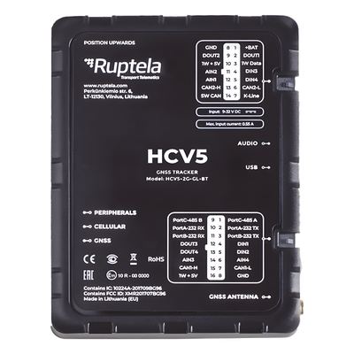 Localizador 4G LTE Obtenga información de la computadora del vehiculo lectura CAN, OBD y LCV / Sensores Bluetooth / Vehiculos ligeros / Vehiculos pesados  / RS485 / RS232 / Análogico / RFID